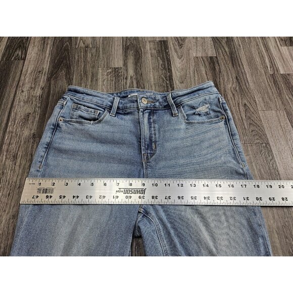 Old Navy Rockstar Jeans Womens 6 Light Wash High Rise Super Skinny Distressed - Picture 7 of 10